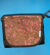 Tasche Chamäleon mini mit  Kuhfell rot abgewetzt